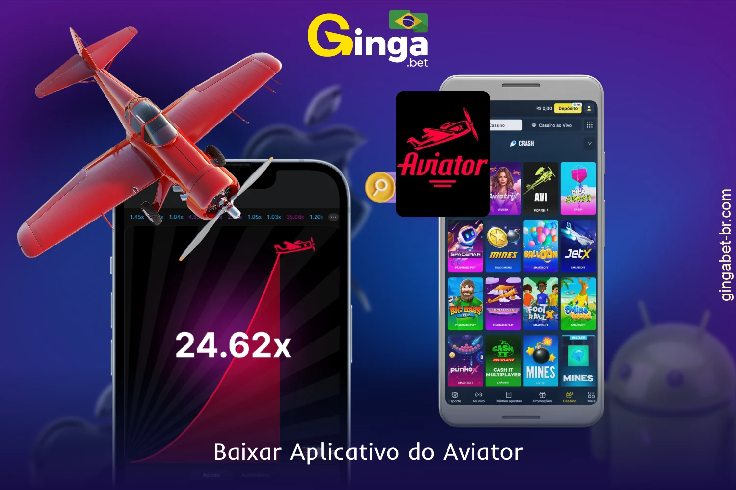 O aplicativo GingaBet Aviator está disponível para download gratuito, permitindo que você curta o jogo direto no seu celular, tanto em iOS quanto em Android
