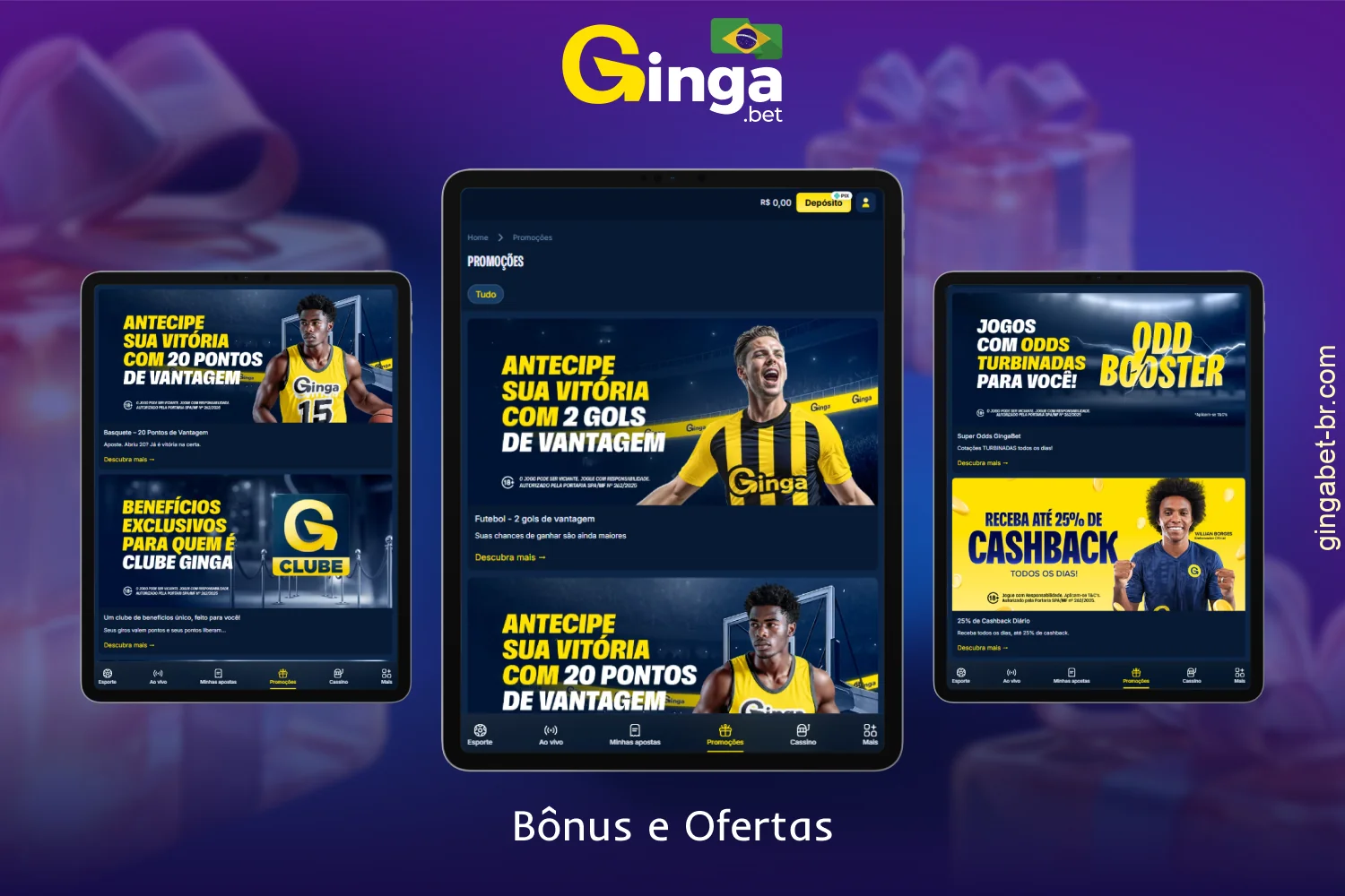 A GingaBet oferece promoções tanto para novatos quanto para jogadores que já jogam há muito tempo neste site
