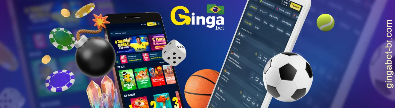 O aplicativo GingaBet no Brasil combina apostas esportivas, transmissões ao vivo, jogos de cassino e sessões com crupiês profissionais
